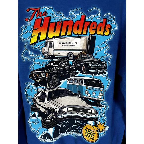 The Hundreds x Back To The Future Outta Time Hoodie - Rare Blue - Size Medium - Picture 5 of 6